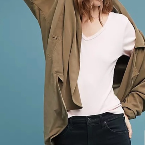 Michael Stars Anthropologie Baby Pink Long Sleeve Tee - Picture 3 of 15